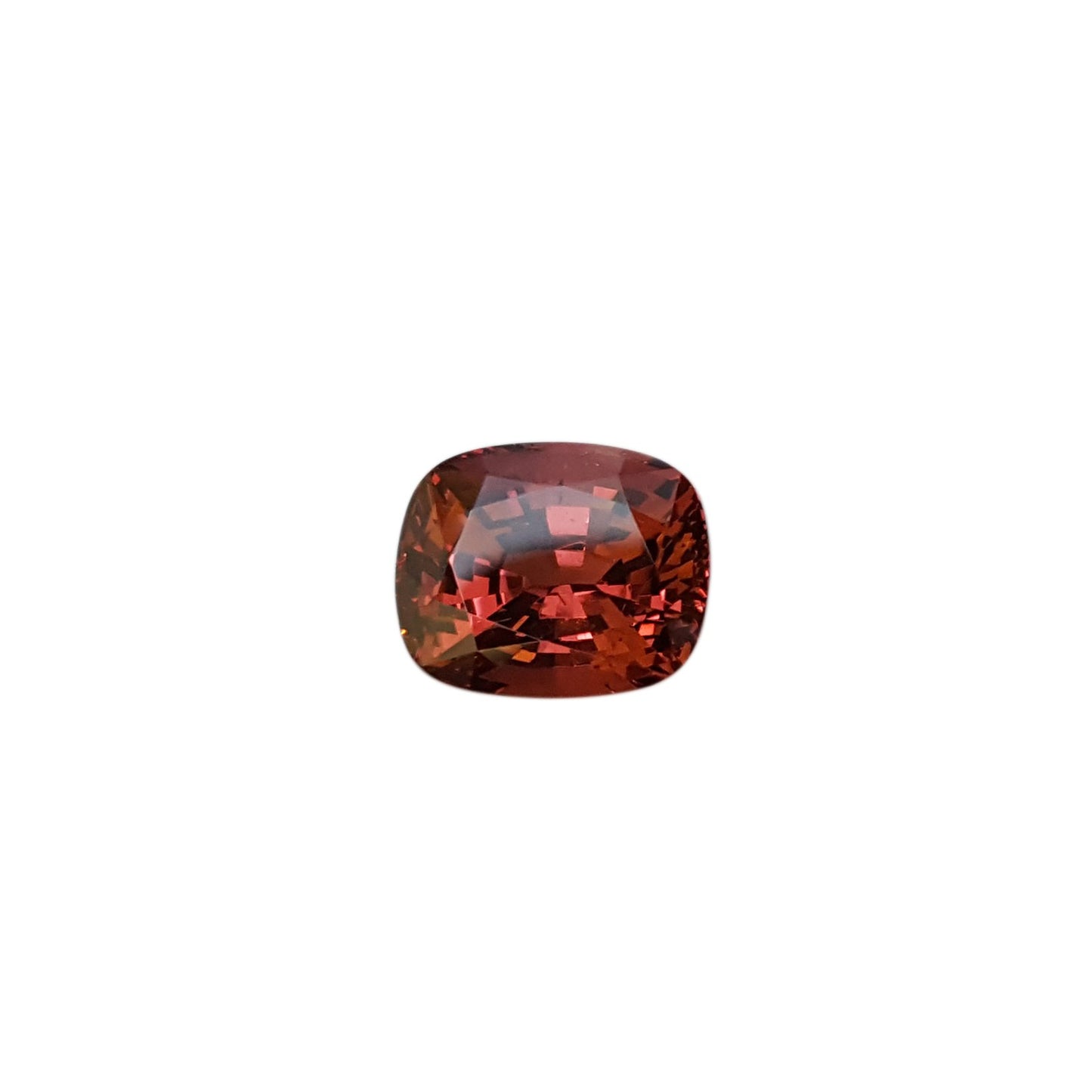 5.81ct Cushion Peach Malaya Garnet
