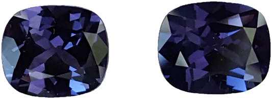 2.07ct Cushion Spinel Pair