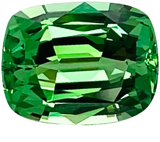 2.84ct Cushion Bright Green Tsavorite
