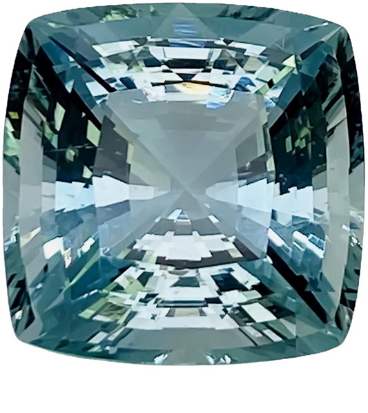 38.28ct Cushion Seafoam Beryl Pair
