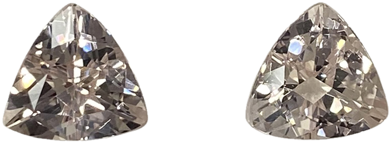 10mm Trillion Peach Morganite Pair