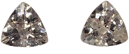10mm Trillion Peach Morganite Pair