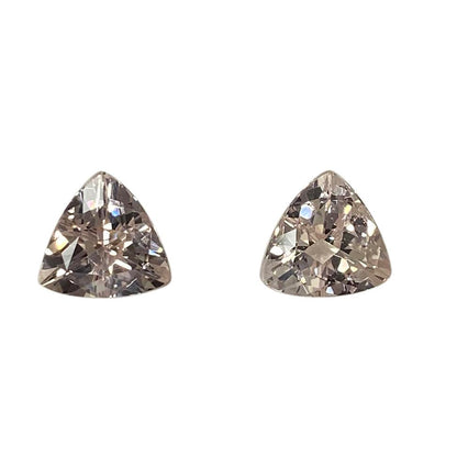 10mm Trillion Peach Morganite Pair