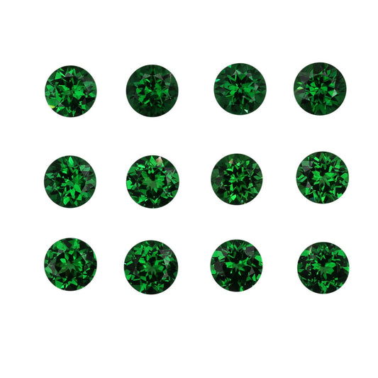 5.5mm Round Bright Green Tsavorite