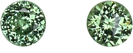 9mm Round Light Mint Green Tsavorite