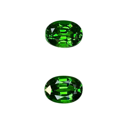 2.61ct Oval Fine Intense Green Tsavorite Pair