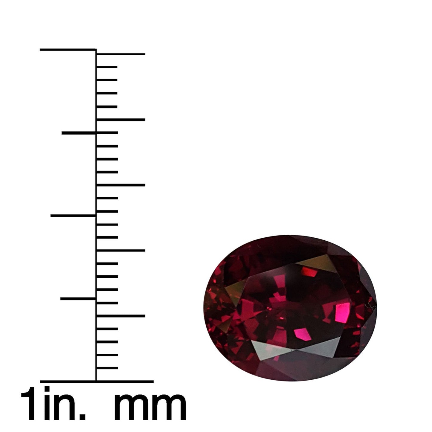 8.86ct Oval Open Burgundy Rhodolite