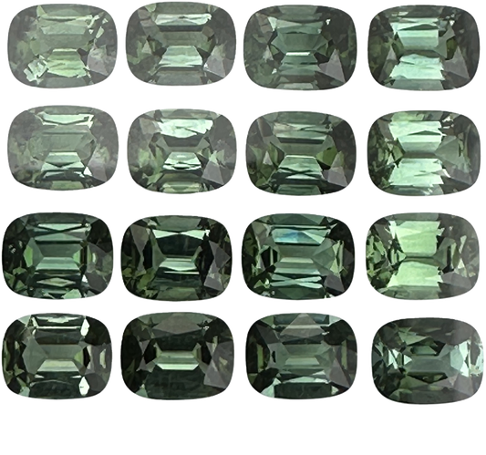9x7mm Cushion Green Tourmaline