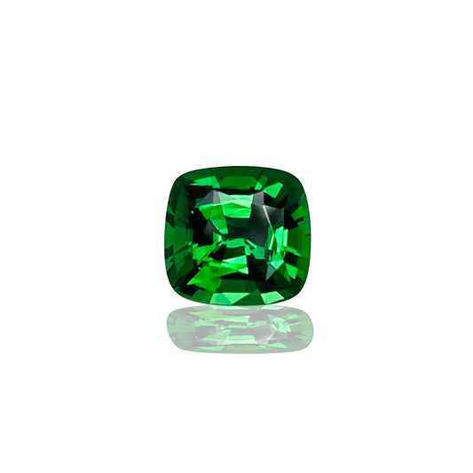 2.03ct Cushion Gem Quality - Fine Intense Green Tsavorite