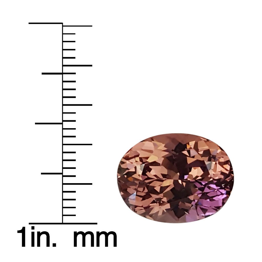 10.43ct Oval Malaya Garnet