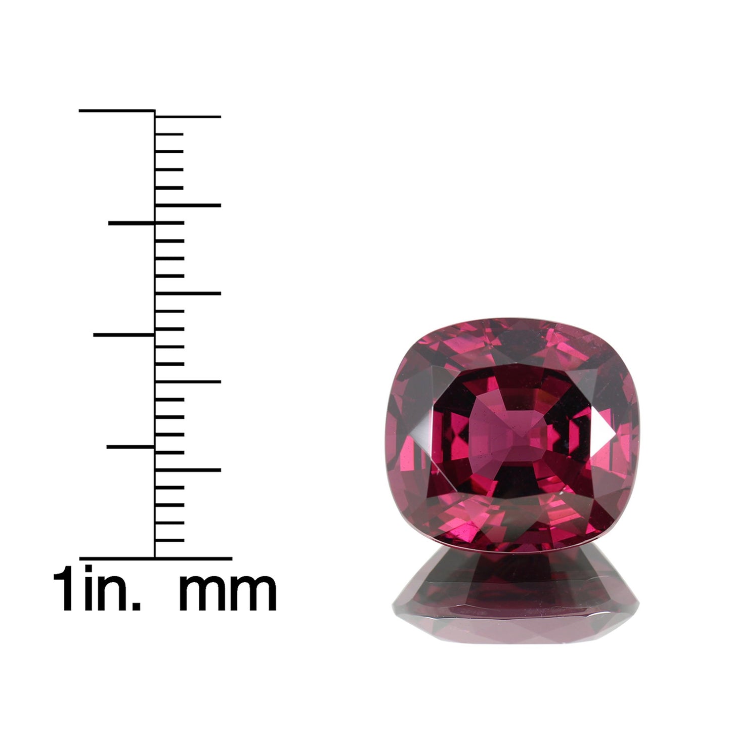 Cushion Deep Burgundy Rhodolite