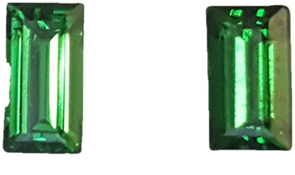 6.5x3.5mm Baguette Fine Intense Green Tsavorite