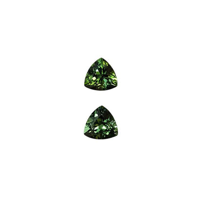 10mm Trillion Mint Green Tourmaline Pair