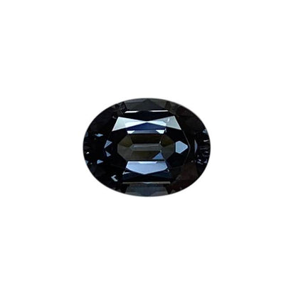 8.6x6.6mm Oval Deep Grey Spinel