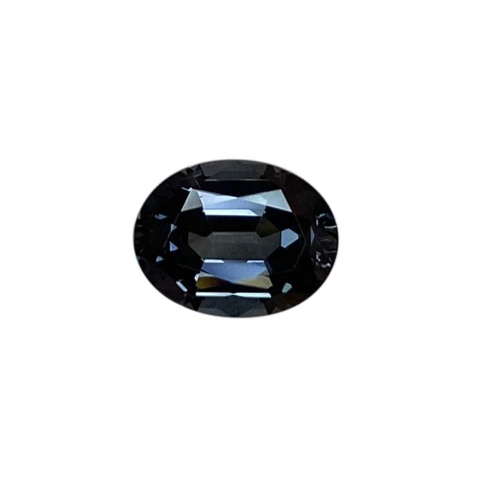 8.6x6.6mm Oval Deep Grey Spinel
