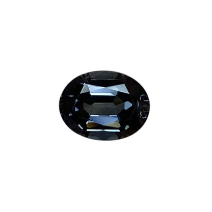 8.6x6.6mm Oval Deep Grey Spinel