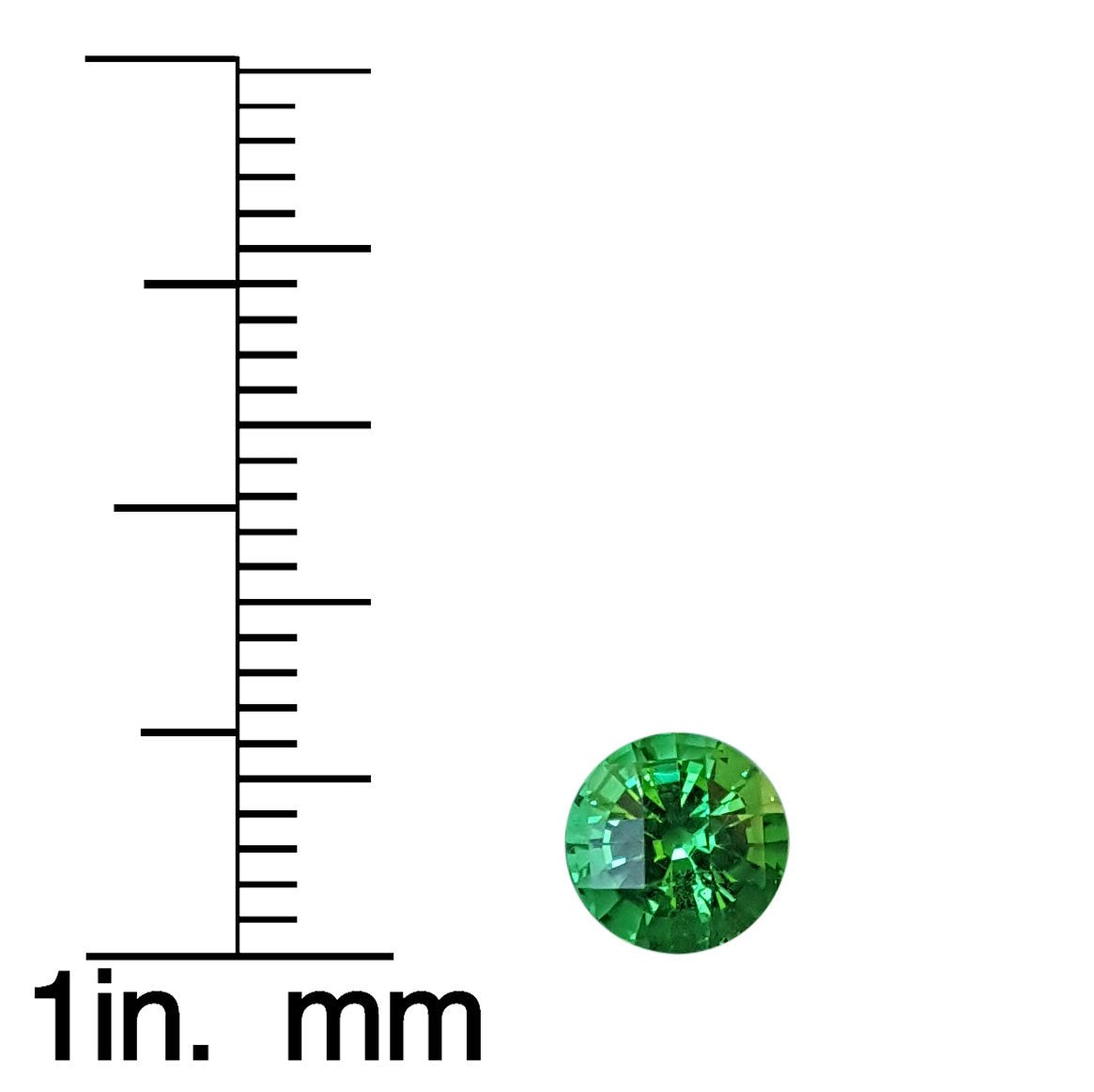 6.2mm Round Bright Green Tsavorite