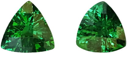 3.55ct Trillion Fine Saturated Green Tsavorite