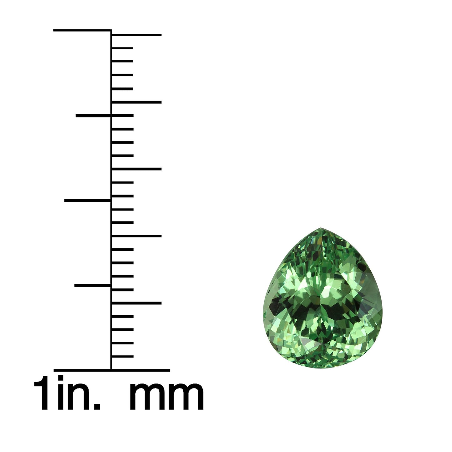 5.07ct Pear Shape Mint Garnet