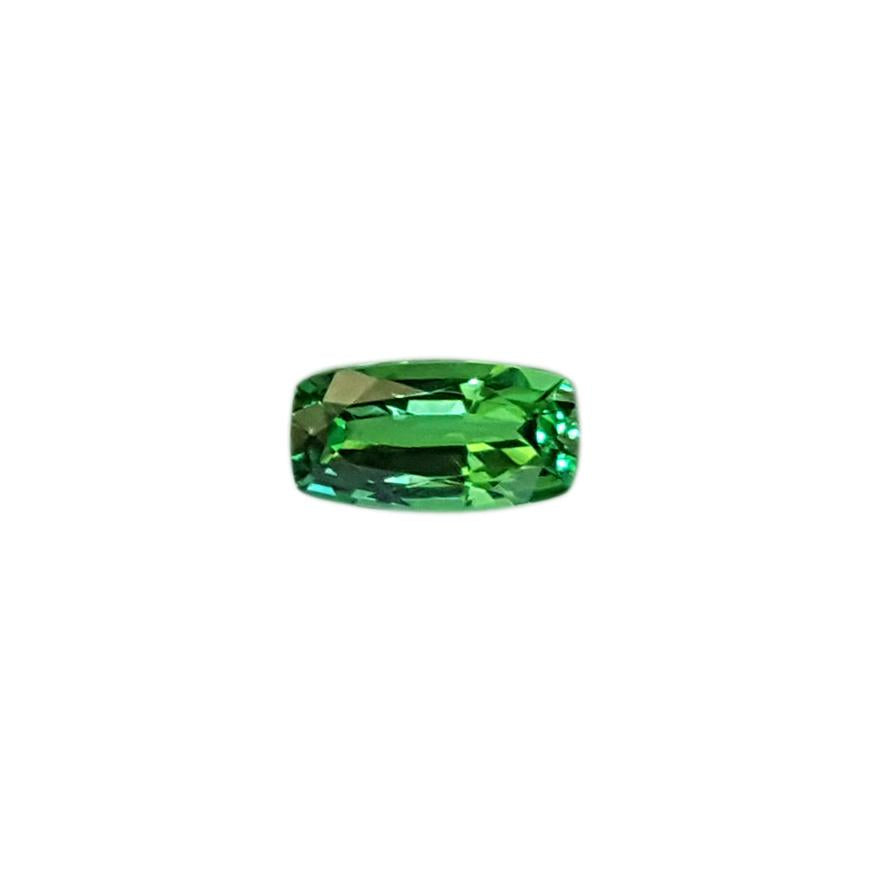 7x3.8mm Cushion Bright Green Tsavorite