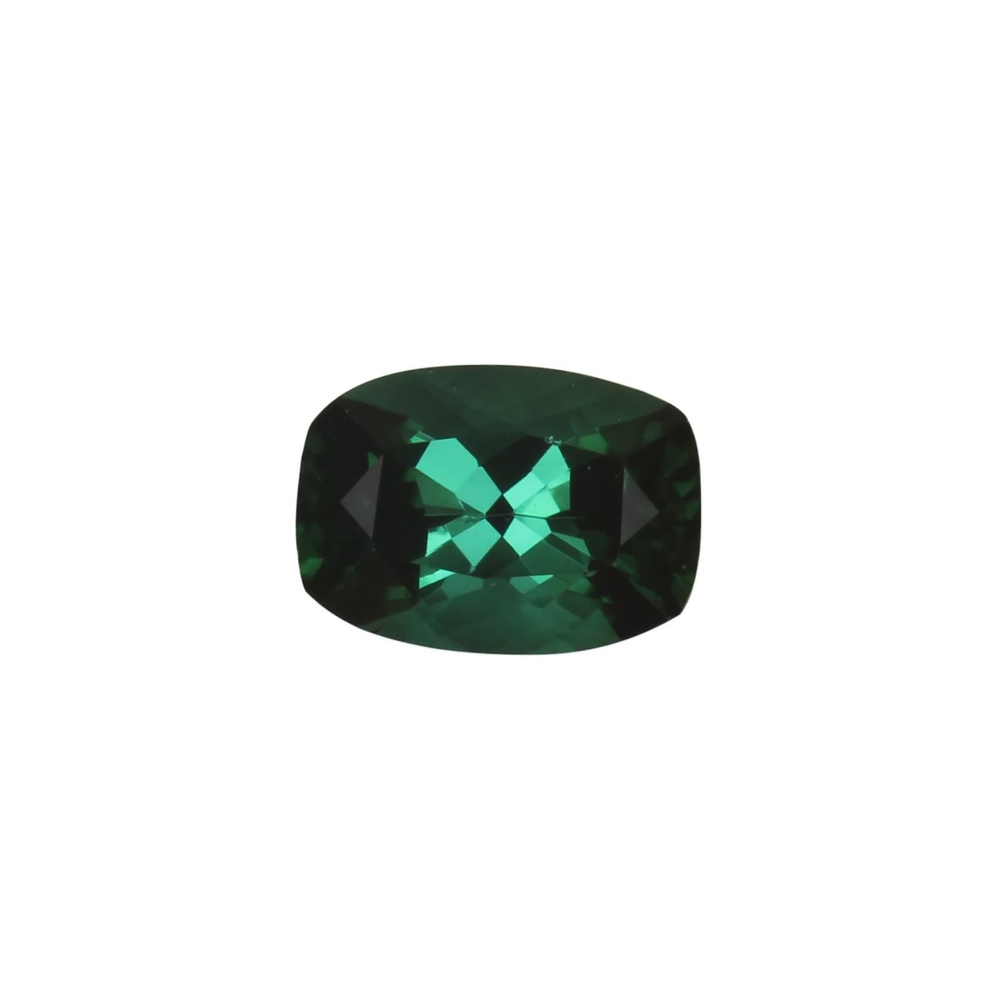 6.9x4.9mm Cushion Medium Blue-Green Tourmaline