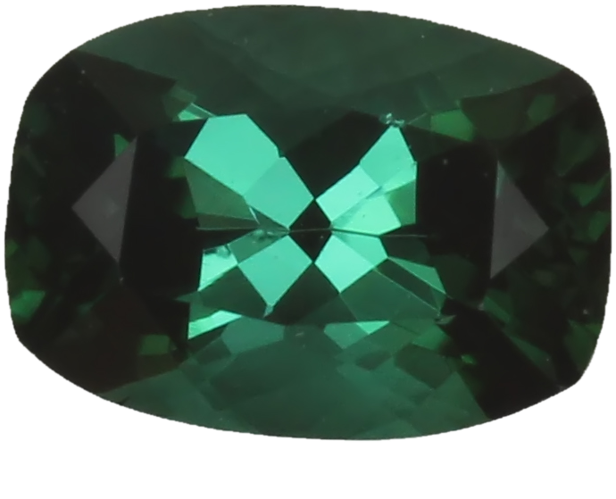 6.9x4.9mm Cushion Medium Blue-Green Tourmaline