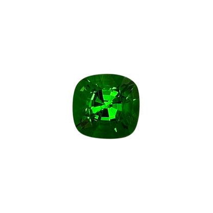 1.67ct Cushion Gem Quality - Fine Intense Green Tsavorite