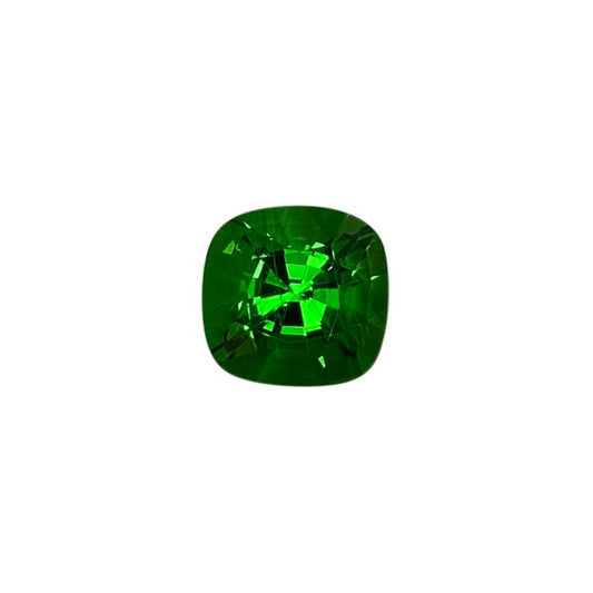 1.67ct Cushion Gem Quality - Fine Intense Green Tsavorite