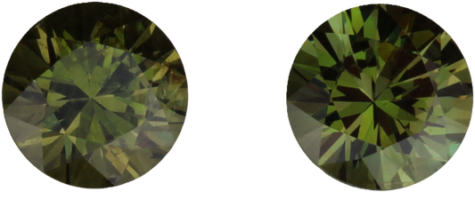 7mm Round Demantoid Pair Pair