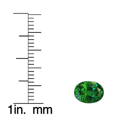 1.69ct Oval Bright Green Tsavorite