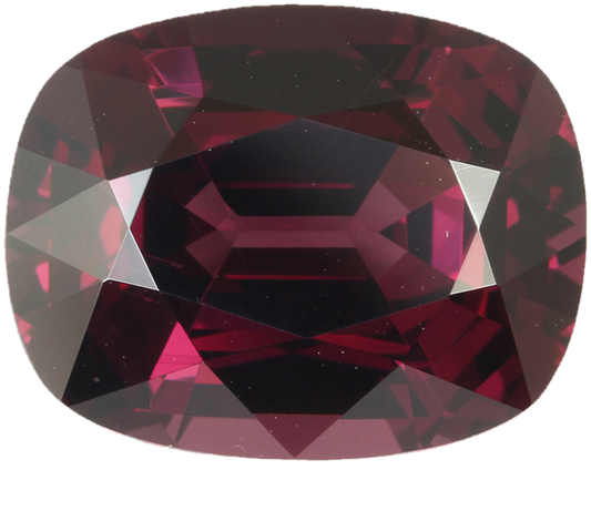 10.89ct Cushion Open Burgundy Rhodolite