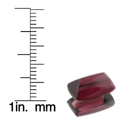 6.21ct Sugarloaf Cab Open Burgundy Rhodolite