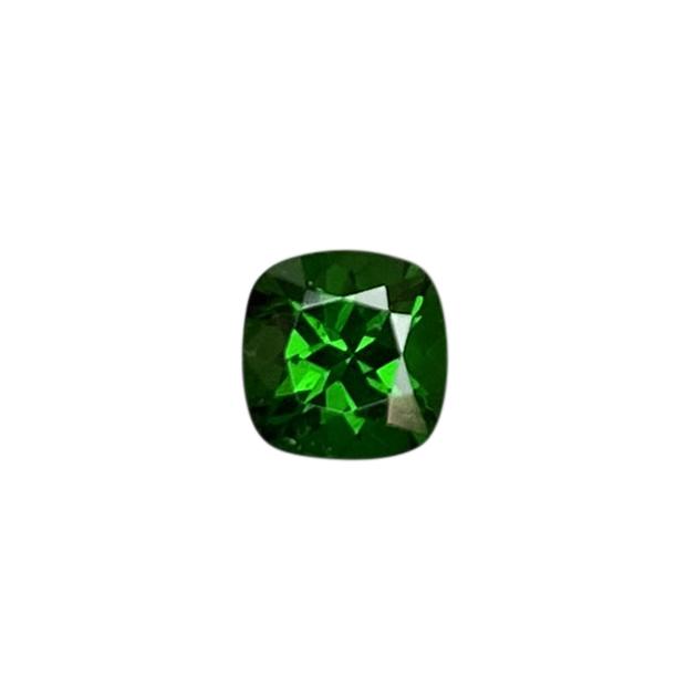5mm Cushion Fine Saturated Green Tsavorite