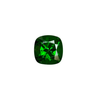 5mm Cushion Fine Saturated Green Tsavorite