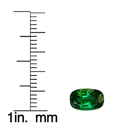 1.65ct Cushion Deep Minty Green Tsavorite