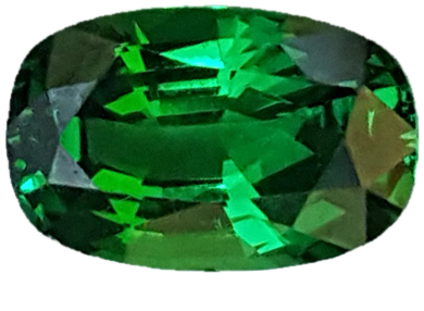 1.65ct Cushion Deep Minty Green Tsavorite