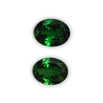 9x7mm Oval Fine Intense Green Tsavorite Pair