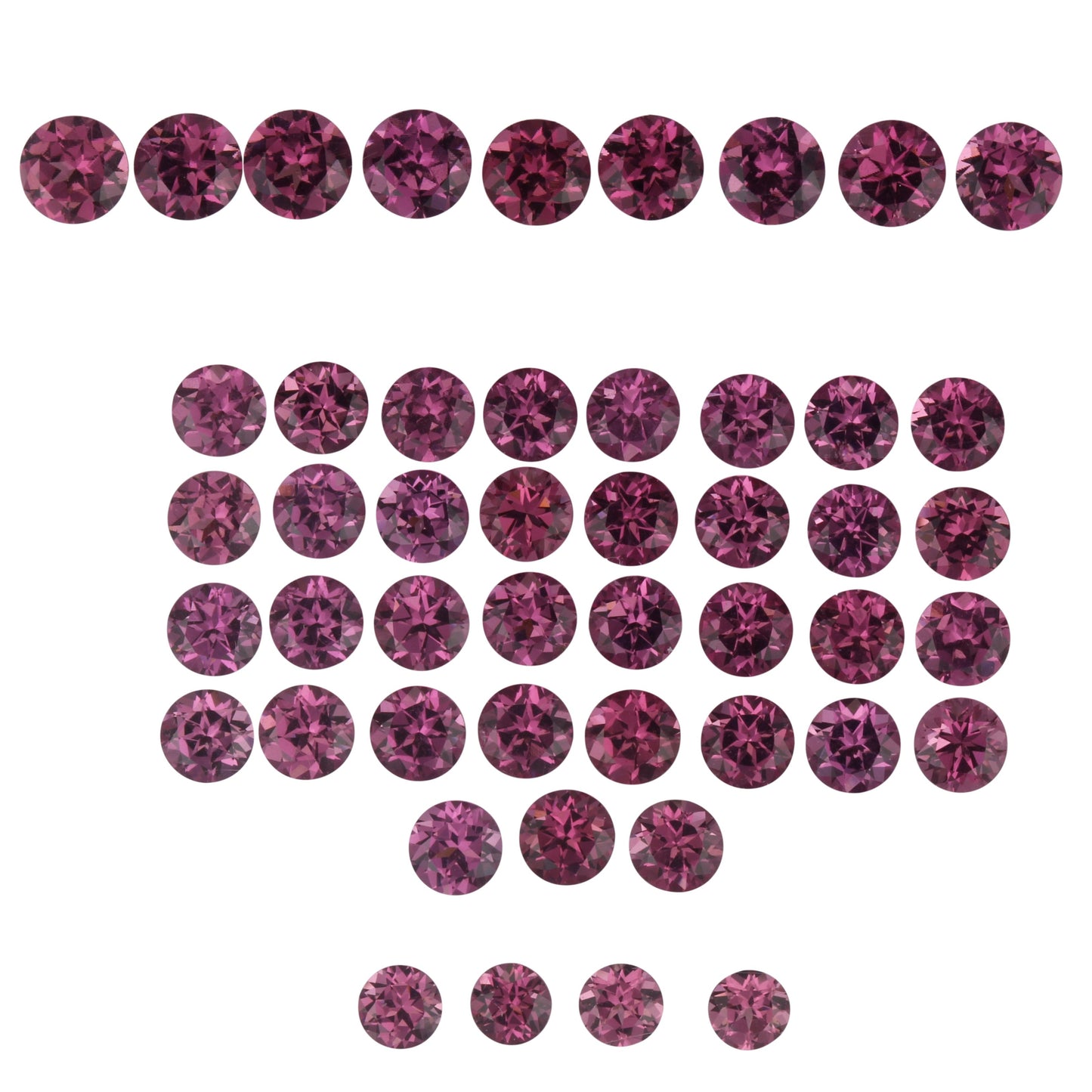 4mm Round Magenta Garnet