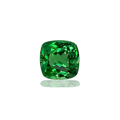 2.76ct Cushion Gem Quality - Fine Intense Green Tsavorite