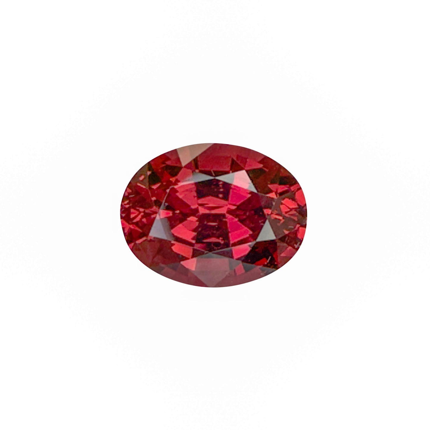 5.76ct Oval Deep Pink Malaya Garnet