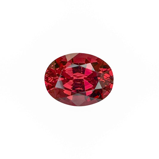 5.76ct Oval Deep Pink Malaya Garnet