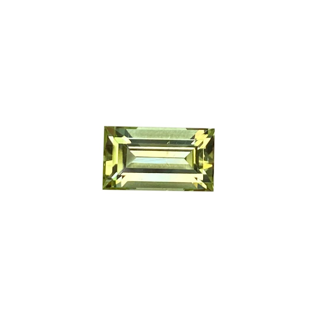 8.4ct Baguette Mint Green Tourmaline