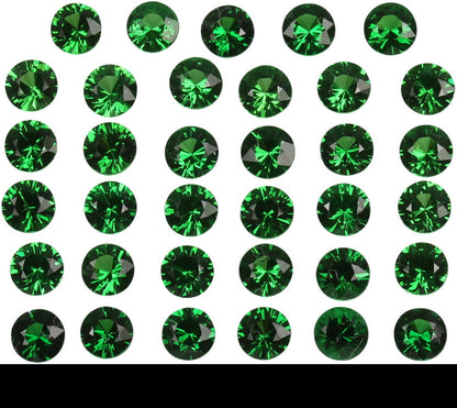 3.1mm Round Fine Saturated Green Tsavorite
