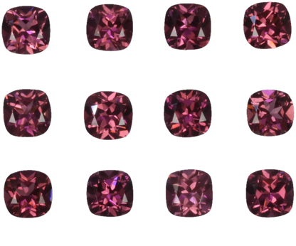 6mm Cushion Light Pink Rhodolite