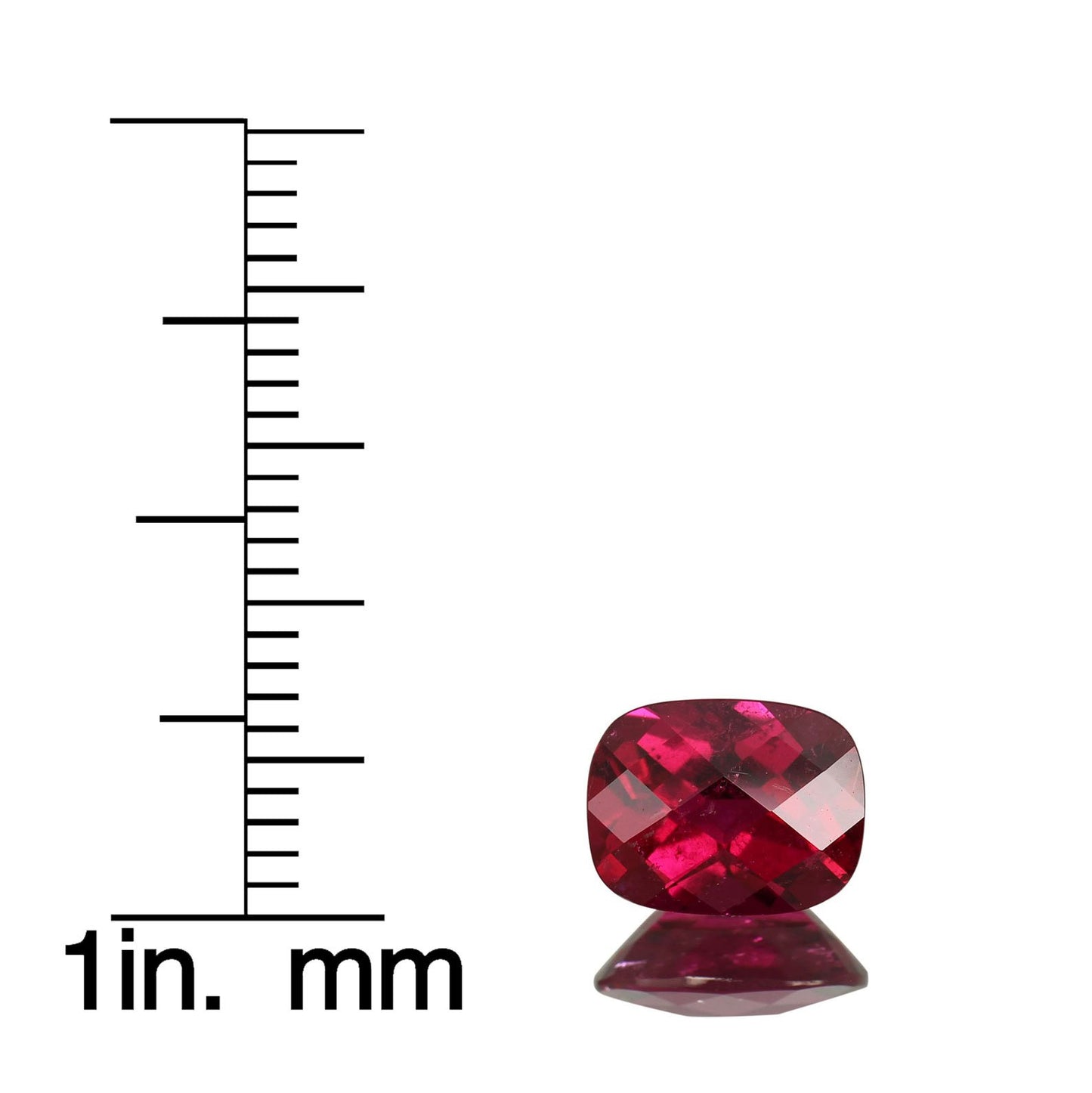 9x7mm Cushion Rubellite Pair