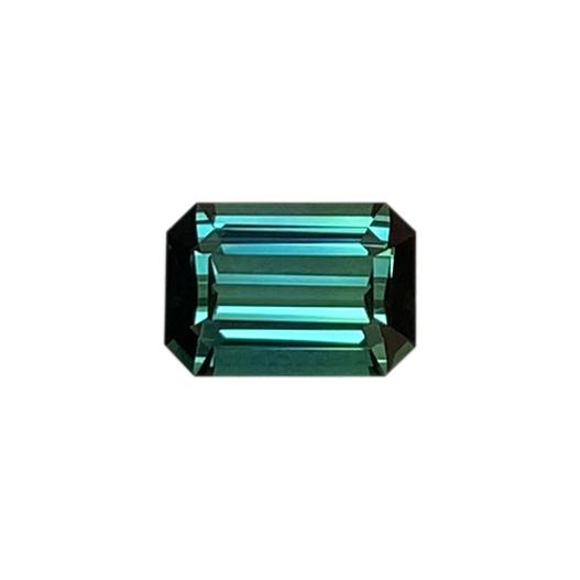 1.76ct Emerald Cut Medium Green-Blue Tourmaline