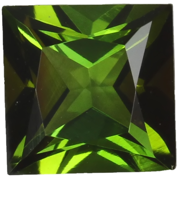 7mm Princess Cut OG Color Tourmaline