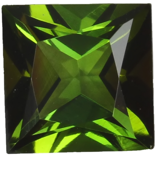 7mm Princess Cut OG Color Tourmaline