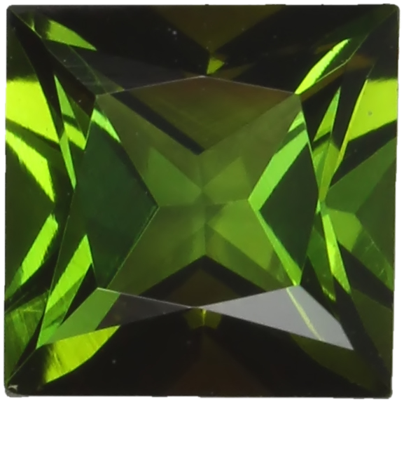 7mm Princess Cut OG Color Tourmaline