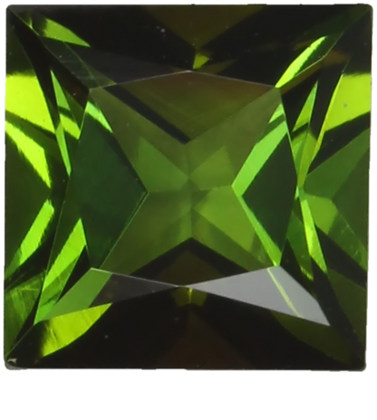 7mm Princess Cut OG Color Tourmaline